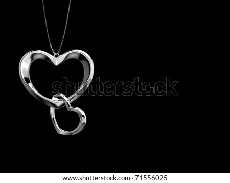 Stock Love Heart Images. stock photo : Love necklace,