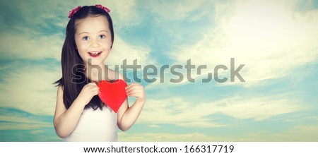 Portrait of the child close up on the isolated white background