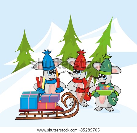 Christmas Stock Vector Illustration 85285705 : Shutterstock