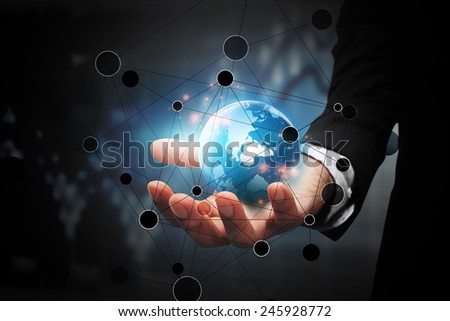 Global business connection.