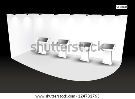 trade show booth with monitor trade show booth with monitor
