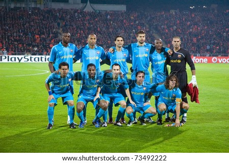 Club Barcelona Team before