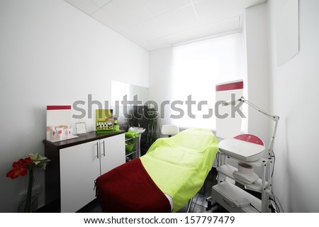 bright modern and luxury european spa room