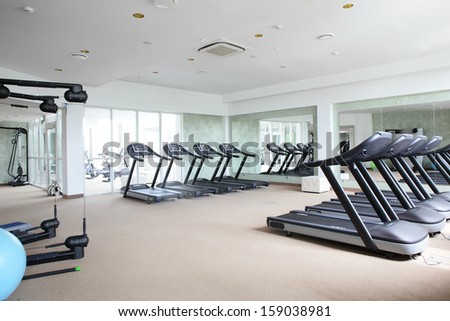bright european gym with a lot of windows bright european gym with a lot of windows
