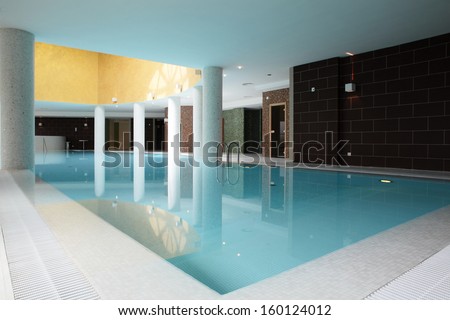 Beautiful Swimming Pool Inside European Style Building