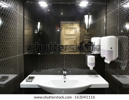 luxury and very clean toilet in european style