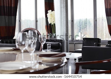 New And Clean Luxury Restaurant In European Style