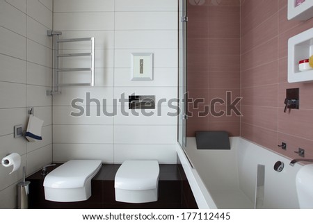 Luxury And Very Clean Toilet In European Style