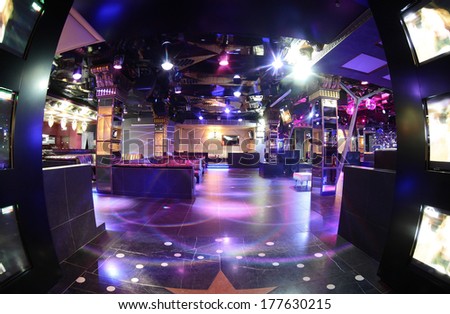 new and clean luxury night club in european style