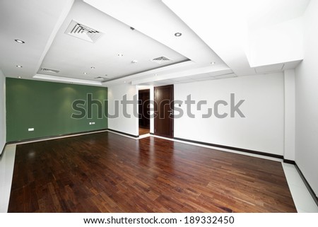 amazing interior of bright and modern empty room