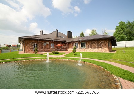 modern and beautiful house in european style