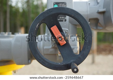 the valve control unit  gas and oil in the russia