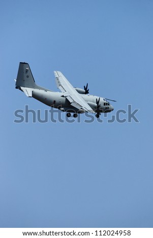 BELGRADE, SERBIA - SEPT 2: Italian Air force  C-27J on air show \