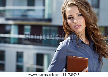 Attractive  Real Estate Agent Woman
