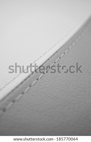 black and white sewing leather texture