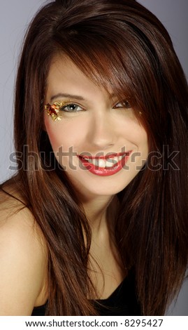 glamour model makeup. model with glamour make-up
