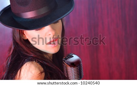 jazz singer performing on stage