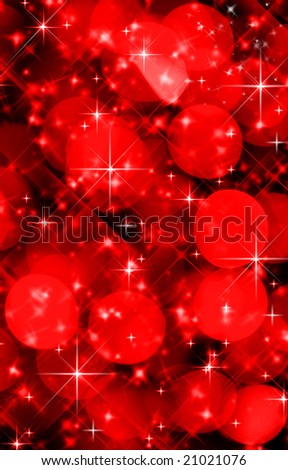 Abstract red background of holiday lights