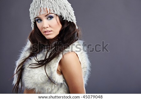 Winter fashion girl