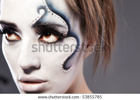 fantasy makeup photos. stock photo : Fantasy makeup