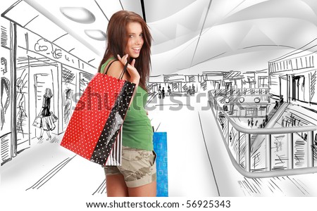 Shopping Mall Drawing