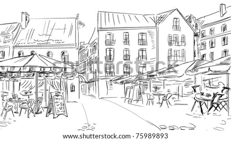 town sketch