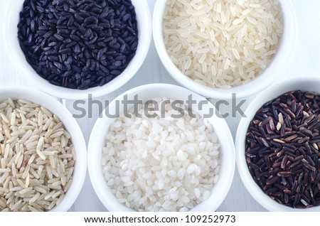 Raw rice, Selection Of Rices