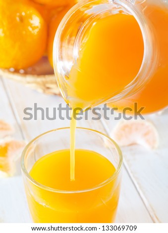 tangerine juice tangerine juice