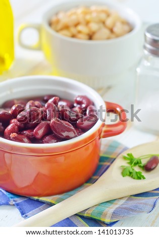 red and white bean