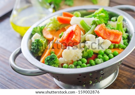raw vegetables