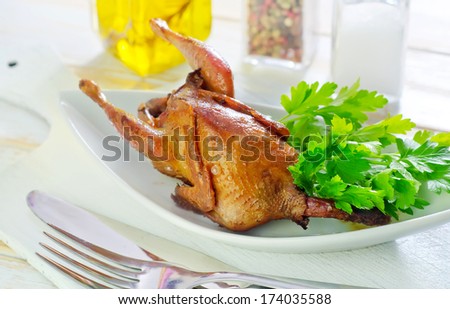 baked quail
