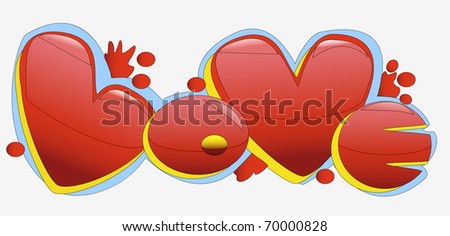 Graffiti Valentines Cards