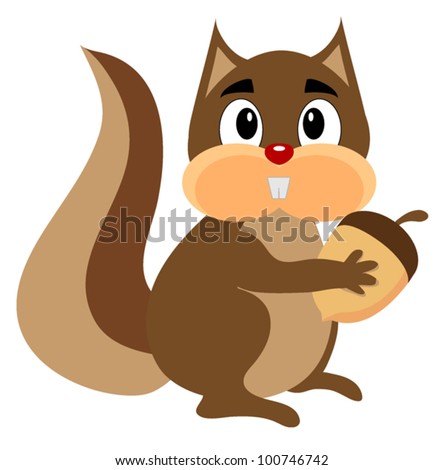 Baby Cartoon Squirrel