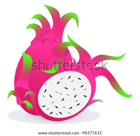 Cartoon Dragon Fruit