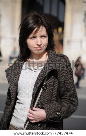 Young woman enjoying spring in Paris