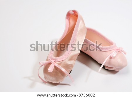 one ballet shoe