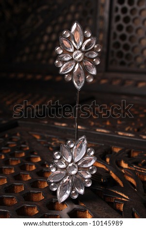 Name Place Holder with glass shaped flowers
