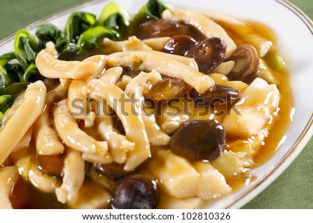 steamed vegetable, steamed vegetable in soy sauce