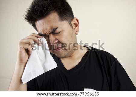 Chinese Man Crying