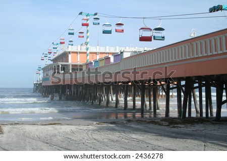 daytona beach boardwalk pictures. stock photo : Daytona Beach