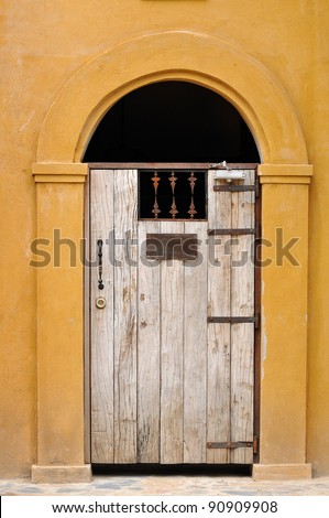 Traditional wooden door