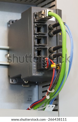 Ethernet switch in industrial automation system.