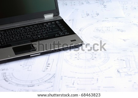 Computer aided design of mechanical engineering drawings.