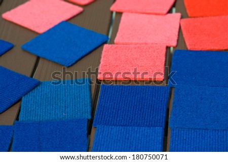 Colorful drink coasters