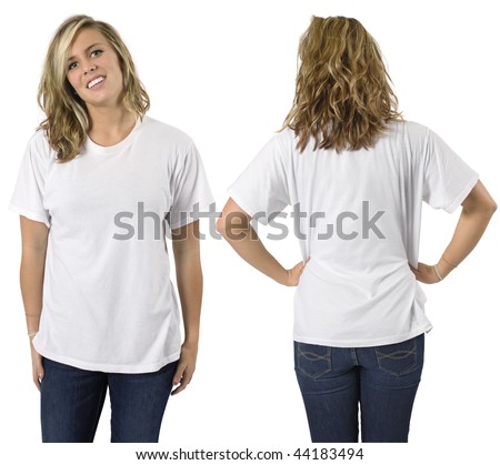 blank white shirt back. with lank white shirt,