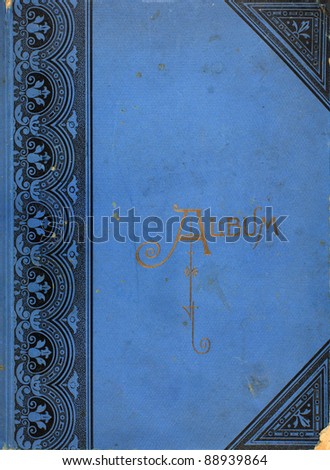 Photo of the cover of a photo album from the 1920s.