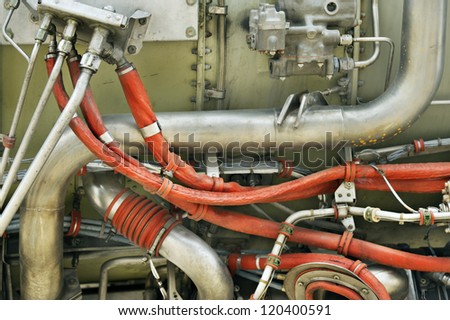 Old turbo jet engine