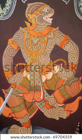 Traditional Thai style painting  \