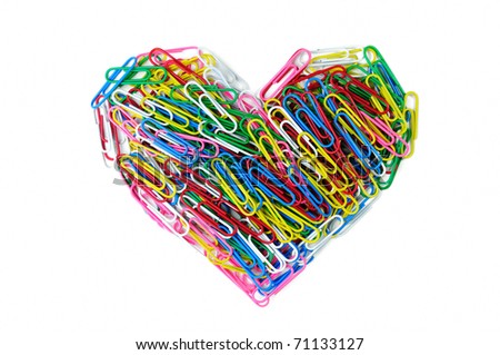 paperclip heart