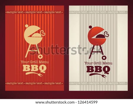 vector cover for your BBQ and grill menu vector cover for your BBQ and grill menu